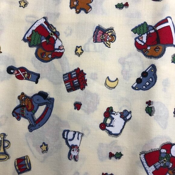 🛒 $9 Quilt Cotton Fabric Material - 1 3/4 yard Christmas Primitive 881 - Picture 1 of 3